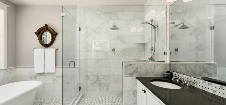 bathroom shower door installation in Manhattan Beach